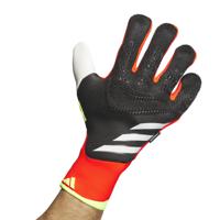 adidas Predator Pro Fingersave Keepershandschoenen Zwart Felrood Wit Geel - thumbnail