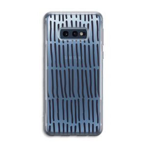 Moroccan stripes: Samsung Galaxy S10e Transparant Hoesje