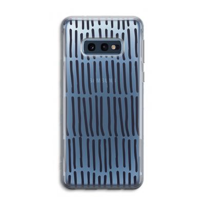Moroccan stripes: Samsung Galaxy S10e Transparant Hoesje