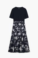 Gecombineerde midi-jurk - BLACK - XL