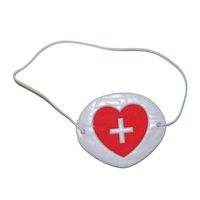 Ooglapje voor een zuster/verpleegster - verkleed accessoires - plastic - thumbnail