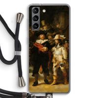 De Nachtwacht: Samsung Galaxy S21 Transparant Hoesje met koord