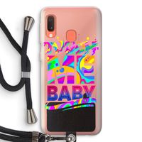 Touch Me: Samsung Galaxy A20e Transparant Hoesje met koord