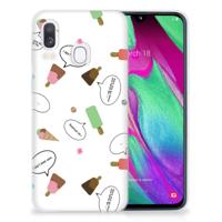Samsung Galaxy A40 | Siliconen Case | IJsjes
