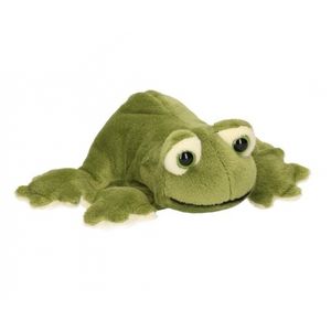 Pluche groene knuffel kikker 13 cm