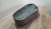 Rivierstenen waskom RXXL25031202, 122x42x15 cm