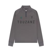 Touzani Platinum Trainingstrui 1/4-Zip Kids Donkergrijs Zwart Groen