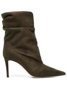 Giuseppe Zanotti bottes en daim 85 mm - Vert