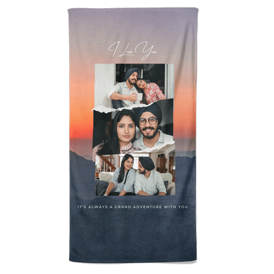Valentijn handdoek It&apos;s always a grand adventure with you - Pillow Buddies