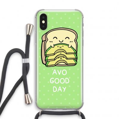 Avo Good Day: iPhone XS Transparant Hoesje met koord