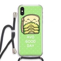 Avo Good Day: iPhone XS Transparant Hoesje met koord