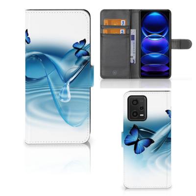 Xiaomi Redmi Note 12 5G | Poco X5 | Telefoonhoesje | Met pasjeshouder | Vlinders