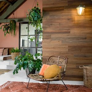 WallArt Planken hout-look natuurlijk eikenhout zadelbruin