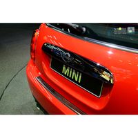 RVS Bumper beschermer passend voor 'Deluxe' Mini One/Cooper F56 3-deurs 3/2014- Zwart/Rood-Zwart AV244029