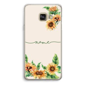 Zonnebloemen: Samsung Galaxy A3 (2016) Transparant Hoesje