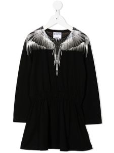 Marcelo Burlon County Of Milan Kids robe Icon Wings en coton - Noir