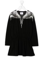 Marcelo Burlon County Of Milan Kids robe Icon Wings en coton - Noir - thumbnail