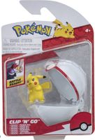 Pokemon Figure - Standing Pikachu + Premier Ball (Clip 'n' Go) - thumbnail