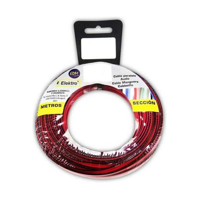 Audiokabel EDM 28017 Zwart Rood Rood/Zwart 2 x 1,5 mm 5 m