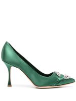 Manolo Blahnik escarpins Melva 90 mm à boucle - Vert