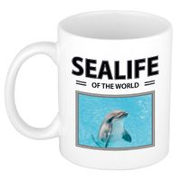 Dolfijn mok met dieren foto sealife of the world - thumbnail