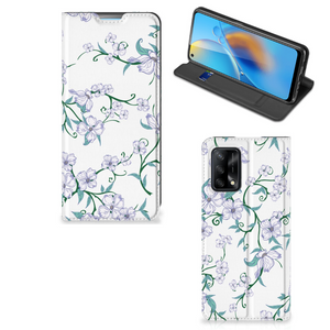 OPPO A74 4G Uniek Smart Cover Blossom White