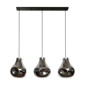 Giga Meubel - Hanglamp Zwart - Dent Glas- 3-Lichts - 150x115x28cm