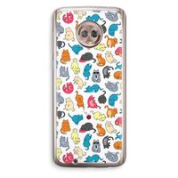 Kleurrijke katten: Motorola Moto G6 Transparant Hoesje