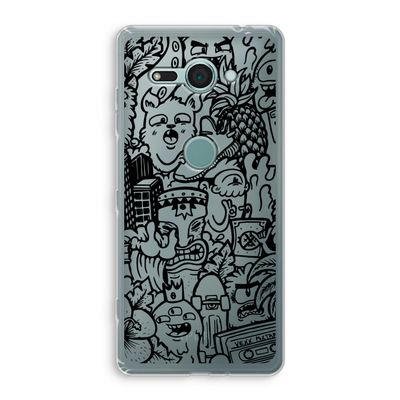 Vexx Black Mixtape: Sony Xperia XZ2 Compact Transparant Hoesje