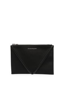 Alexander McQueen pochette à logo imprimé - Noir