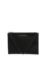 Alexander McQueen pochette à logo imprimé - Noir - thumbnail