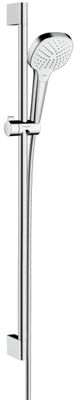 Hansgrohe Croma Select E Vario glijstangset 90cm wit/chroom