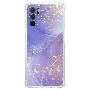 Back Cover voor OPPO A16 | A16s | A54s Watercolor Paars