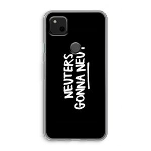 Neuters (zwart): Google Pixel 4a Transparant Hoesje