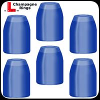 L Style Champagne Rings - Blauw - thumbnail