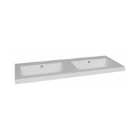 Wastafel Sanilux Trendline Mineraalmarmer 160 cm 0 Kraangaten Wit Wastafel Sanilux Trendline Mineraalmarmer 160 cm 0 Kraangaten Wit