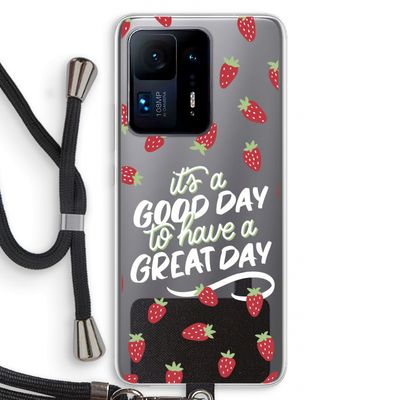 Don't forget to have a great day: Xiaomi Mi Mix 4 Transparant Hoesje met koord