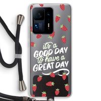 Don't forget to have a great day: Xiaomi Mi Mix 4 Transparant Hoesje met koord