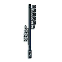 Binnen/buiten thermometer kunststof 4,5 x 28 cm