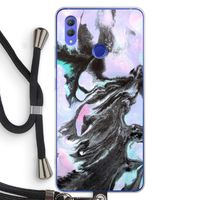 Pastel zwart: Honor Note 10 Transparant Hoesje met koord