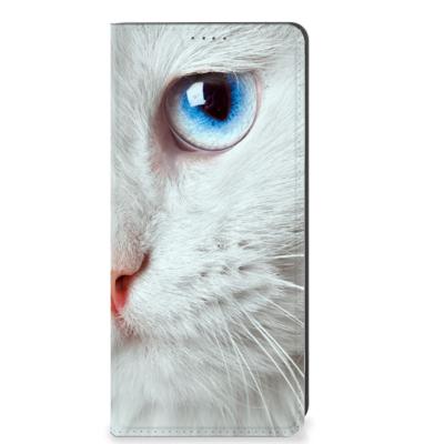 OPPO A78 | A58 5G | Hoesje maken | Witte Kat OPPO A78 | A58 5G | Hoesje maken | Witte Kat