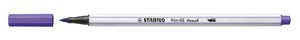 STABILO Pen 68 brush, premium brush viltstift, paars, per stuk