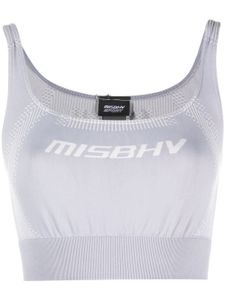 MISBHV haut crop à logo imprimé - Bleu