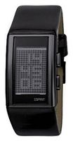 Esprit horlogeband ES101382001U Leder Zwart 25mm