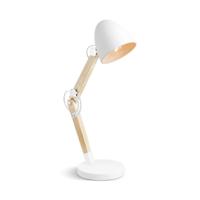 Tafellamp Petto - Wit - Metaal en Hout