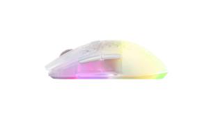 Steelseries Aerox 3 Wireless Ghost muis Gamen Rechtshandig RF-draadloos + Bluetooth Optisch 18000 DPI