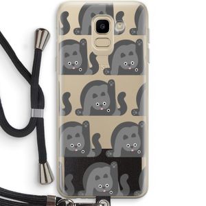 Cats: Samsung Galaxy J6 (2018) Transparant Hoesje met koord