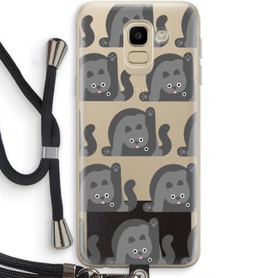 Cats: Samsung Galaxy J6 (2018) Transparant Hoesje met koord