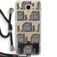 Cats: Samsung Galaxy J6 (2018) Transparant Hoesje met koord