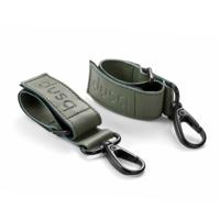 Dusq leren stroller straps - green